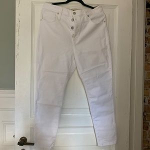 Madewell Curvy High-Rise White Jeans